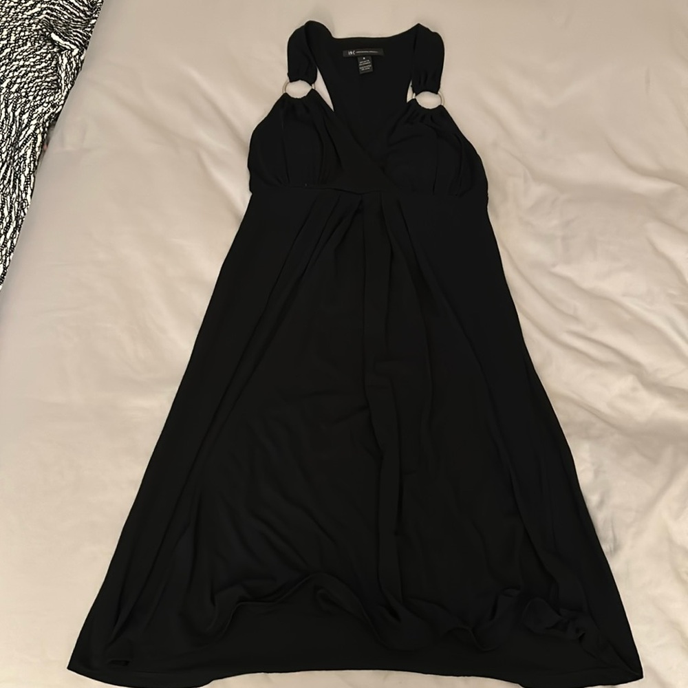 EUC INC INTERNATIONAL CONCEPTS BLACK MINI DRESS IN S